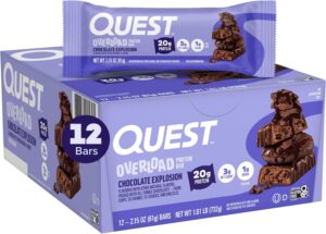 Quest Nutrition Overload Protein Bar Chocolate Explosion 2.15oz 12ct